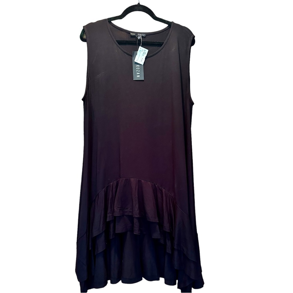 Kozan Black Jersey Knit Tunic NEW With TAGS! Size 1X